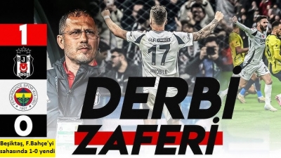Beşiktaş, sahasında Fenerbahçe'yi 1-0 yendi