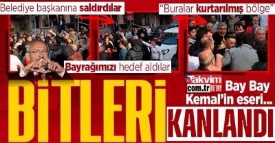 Beyoğlu'nda PKK destekçilerinden AK Partili Başkan'a alçak saldırı!
