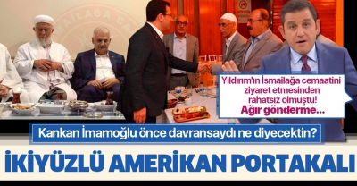Binali Yıldırım'ın İsmailağa cemaatini ziyaret etmesinden rahatsız olan Fatih Portakal'a ağır gönderme: İkiyüzlü!.