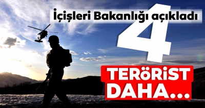 Bingöl'de 4 terörist etkisiz hale getirildi.
