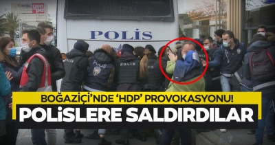 Boğaziçi Üniversitesi'nde provokatörler polise saldırdı: Rektörlük binasını ablukaya aldılar