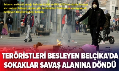Manisa Habercilik - Belçika'da militanlar protestoyu sokak savaşına çevirdi..