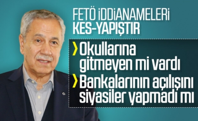 Bülent Arınç, FETÖ iddianamelerini eleştirdi.....