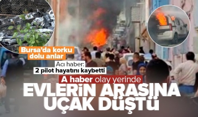  Bursa'da Yunuseli Havalimanı yakınlarında tek motorlu bir uçak düştü! Uçak kazası sonrası acı haber geldi... 