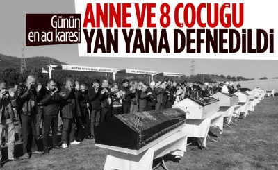 Bursa’daki yangının ateşi Türkiye’nin yüreğine düştü! Boğazları düğümleyen acı: 9 tabut yan yana…. 