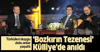 Büyük usta Neşet Ertaş Külliye'de böyle anıldı..