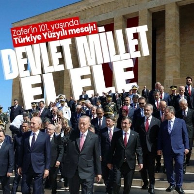 Büyük Zafer'in 101. yıl dönümü! Devlet Erkanı Anıtkabir'de
