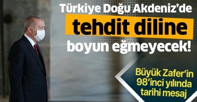 Büyük Zafer'in 98'inci yılında Başkan Erdoğan Anıtkabir'de tarihi mesaj! 