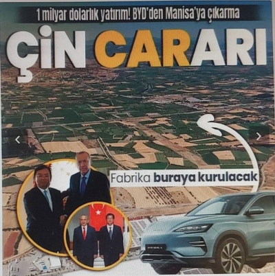 BYD tesislerini Manisa'da kuracak! Çinli yetkililer bölgeyi ziyaret etti 