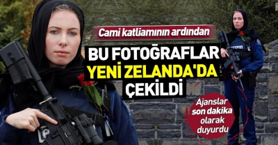 Cami katliamının yaşandığı Yeni Zelanda'da kadın polisten anlamlı hareket..