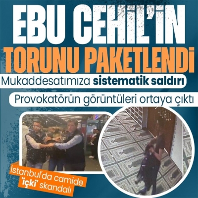 Camide içki içip görüntülerini paylaştı! Ahlaksız adamın sözleri çileden çıkardı! Bakan Yerlikaya: Şahıs yakalandı 