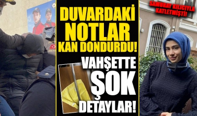 Can Göktuğ Boz'un odası yayınlandı! Başak Cengiz'i samuray kılıcıyla öldüren caninin yaşadığı yer! Neler yazmış! 
