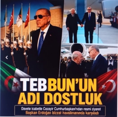 Cezayir Cumhurbaşkanı Abdülmecid Tebbun Ankara'da: Başkan Erdoğan karşıladı