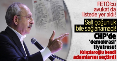 CHP Ankara İl Başkanı seçilen Ali Hikmet Akıllı'nın listesinde FETÖ'cü Celal Çelik de yer alıyor.