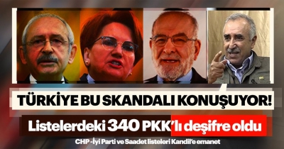 CHP-İP-Saadet listesinde 340 terör bağlantılı isim..