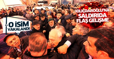 CHP lideri Kemal Kılıçdaroğlu'na saldıran şahıs yakalandı..