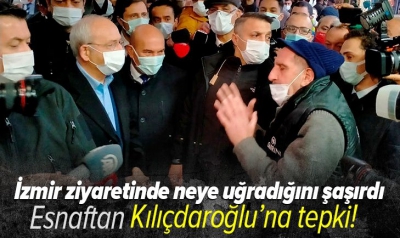 CHP lideri Kemal Kılıçdaroğlu'na İzmir'de esnaftan bozuk yol tepkisi: 