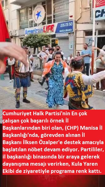 CHP Manisa'da, İl Başkanı İlksen Özalper'e destek