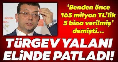 CHP'li İBB Başkanı Ekrem İmamoğlu'nun TÜRGEV yalanı da elinde patladı!