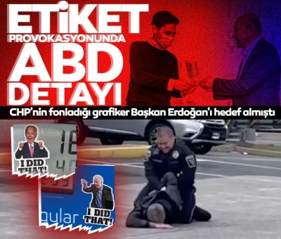 CHP'nin fonladığı grafiker Mahir Akkoyun Başkan Erdoğan'ı hedef almıştı! Etiket provokasyonunda ABD detayı