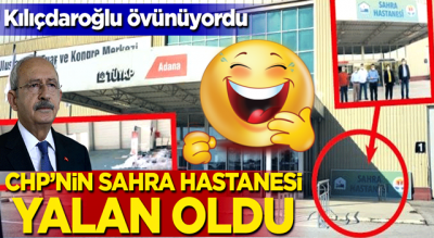 CHP’nin Sahra Hastanesi yalan oldu: Tabelası söküldü paravanlar çöpte