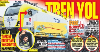 Çin'e gidecek 42 vagon ve 42 konteynerlik ihracat treni Kocaeli'ye uğradı