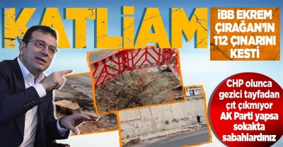 Çırağan'daki ağaç katliamına tepki: İBB İstanbul'un marka değerini yok eden uygulamalara imza atmaktadır