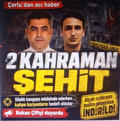 Çorlu'da silahlı kavga ihbarına giden polislere saldırı! Bakan Çiftçi duyurdu: 2 polis şehit | Teslim olmayan saldırgan indirildi