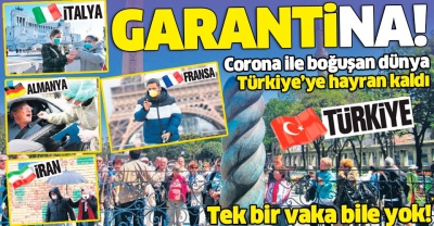 Corona virüs (Covid-19) dünyayı sardı, Türkiye'de ise tek vakaya dahi rastlanmadı!.