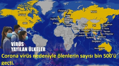 Corona virüs nedeniyle ölenlerin sayısı bin 500'ü geçti (Son durum).