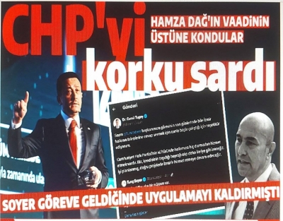 Cumhur İttifakı İzmir Büyükşehir Belediye Başkan adayı Hamza Dağ'ın vaatleri CHP'yi korkuttu
