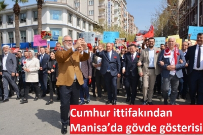 Cumhur İttifakı’ndan geniş katılımlı kortej! 