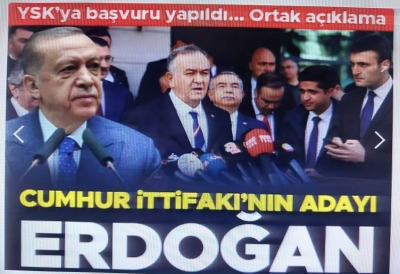 Cumhur İttifakı'nın adayı Erdoğan: YSK'ya başvuru yapıldı... AK Parti ve MHP heyetinden peş peşe açıklama 