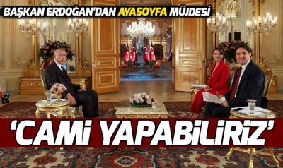 Cumhurbaşkanı Erdoğan'dan Ayasofya açıklaması.