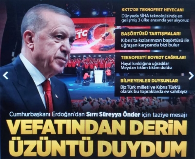 Cumhurbaşkanı Erdoğan'ın KKTC mesajları Rum basınını sarstı: Bu topraklara bir damga daha vuruyoruz