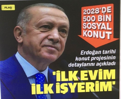 Cumhurbaşkanı Erdoğan Sosyal Konut projesinin ayrıntılarını açıkladı: Başvurular yarın başlıyor