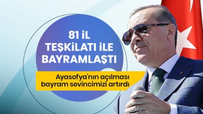 Başkan Erdoğan: Büyük kongremizi yeni bir şahlanış miladı haline dönüştürmek istiyoruz