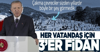 Cumhurbaşkanı Erdoğan Milli Ağaçlandırma Günü Fidan Dikim Töreni'nde konuştu: 81 ile 81 millet ormanı kuracağız