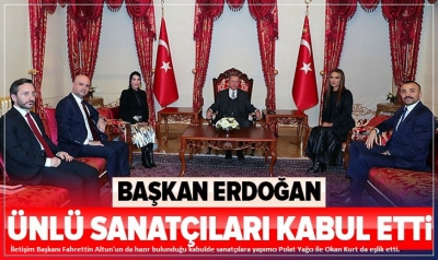 Cumhurbaşkanı Erdoğan Hande Yener ve Demet Akalın'ı kabul etti