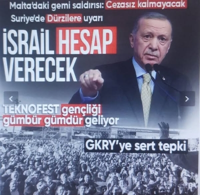 Cumhurbaşkanı Erdoğan'dan İsrail'e çok sert tepki 
