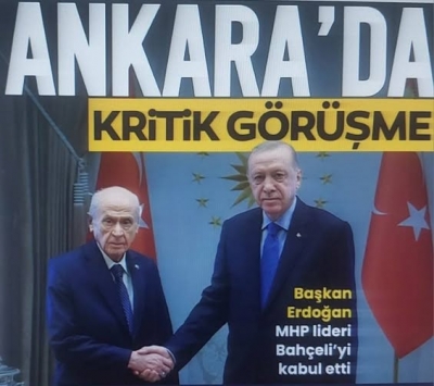 Cumhurbaşkanı Erdoğan, Bahçeli ile görüştü: İki liderin gündeminde 3 önemli başlık vardı
