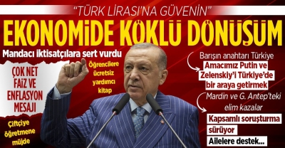 Cumhurbaşkanı Erdoğan'dan Türk Lirası çağrısı: Kimsenin döviz ve altına yönelmesine sebep kalmadı 