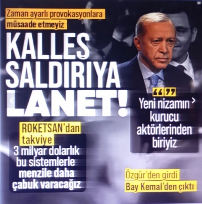 Cumhurbaşkanı Erdoğan: Kalleş saldırıyı lanetliyoruz