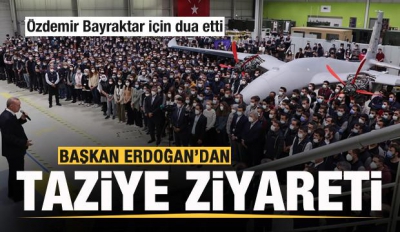 Cumhurbaşkanı Erdoğan'dan BAYKAR tesislerine taziye ziyareti