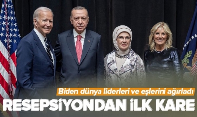 Cumhurbaşkanı Erdoğan ABD Başkanı Biden'ın liderler onuruna verdiği yemeğe katıldı 
