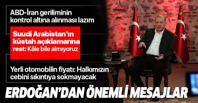 Cumhurbaşkanı Erdoğan'dan son dakika açıklamalar! İran ABD gerilimi...