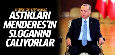 Cumhurbaşkanı Erdoğan'dan 'Yeter Söz Milletindir' tepkisi: Astıkları Menderes'in sloganını çalıyorlar