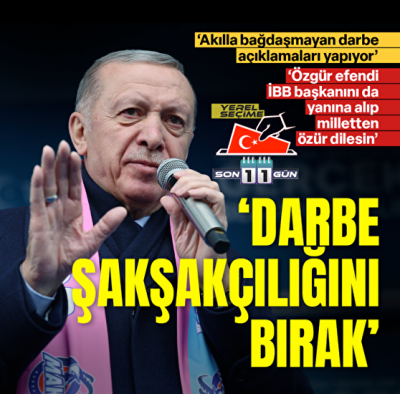 Cumhurbaşkanı Erdoğan'dan Özgür Özel'e sert tepki: Darbe şakşakçılığını bıraksın görevini yapsın
