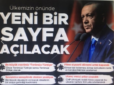 Cumhurbaşkanı Erdoğan: Fitne siyaseti dönemi kapandı 