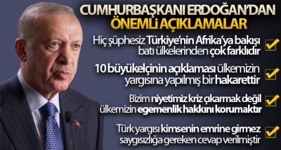 Cumhurbaşkanı Erdoğan: Büyükelçilerin artık daha dikkatli olacaklarına inanıyoruz